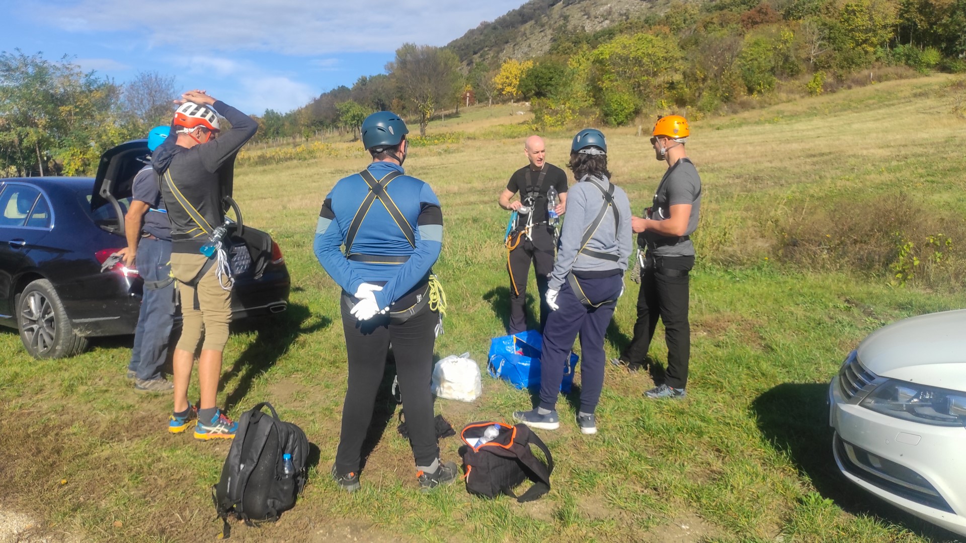 Local training at Via Ferrata Mór