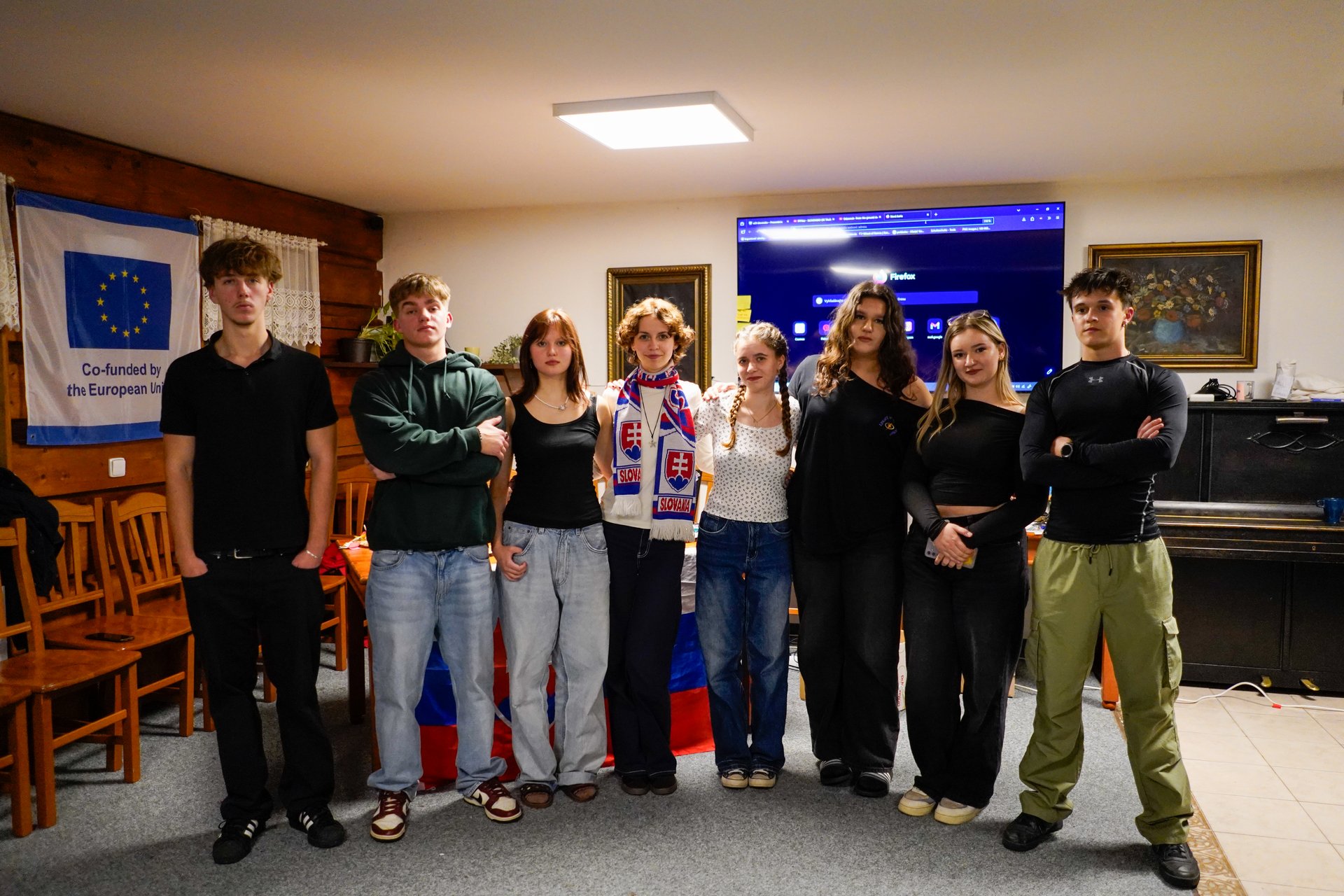 The Slovak team presenting their country