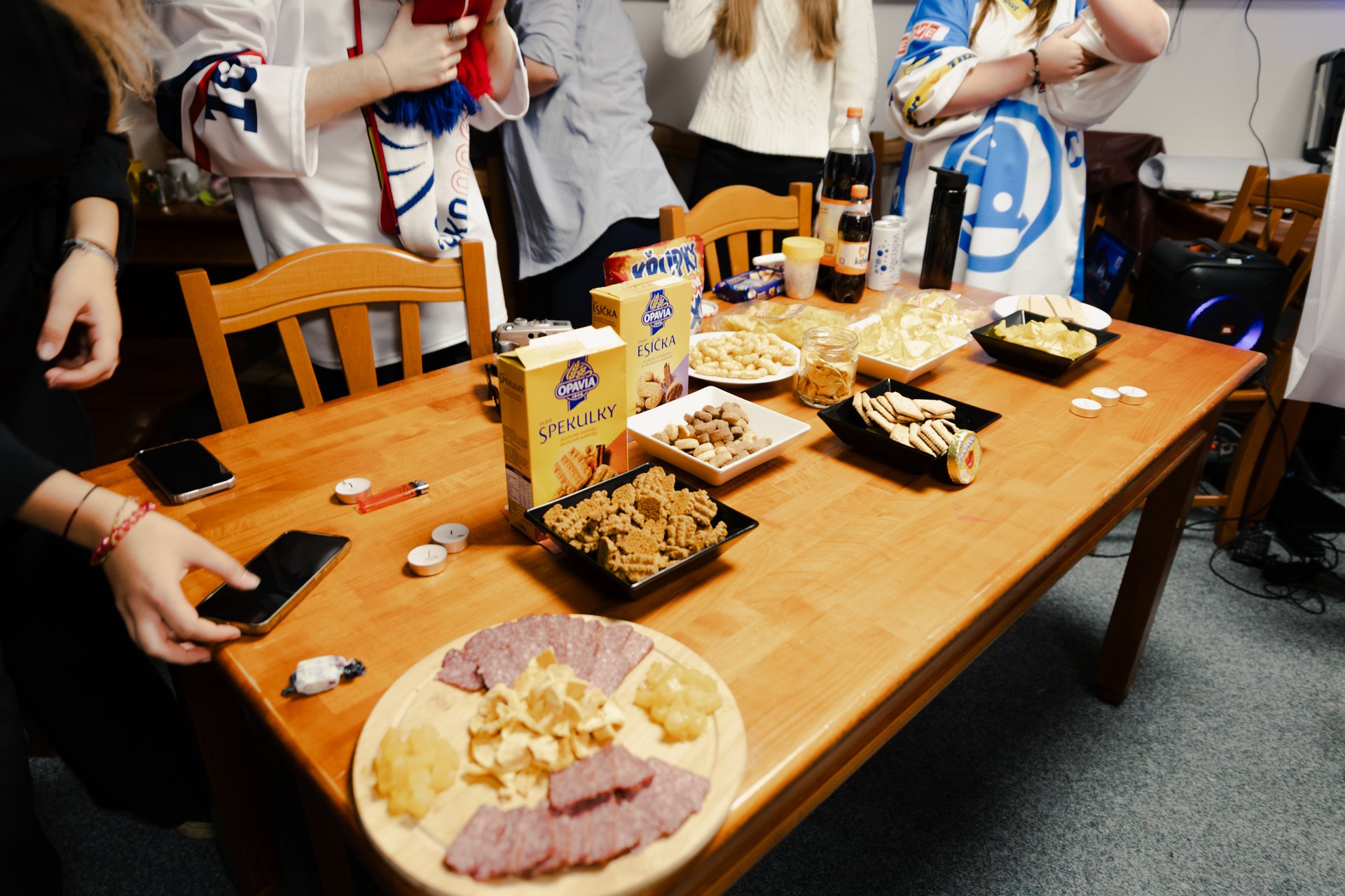 The Czech table, open sandwiches and snacks from home