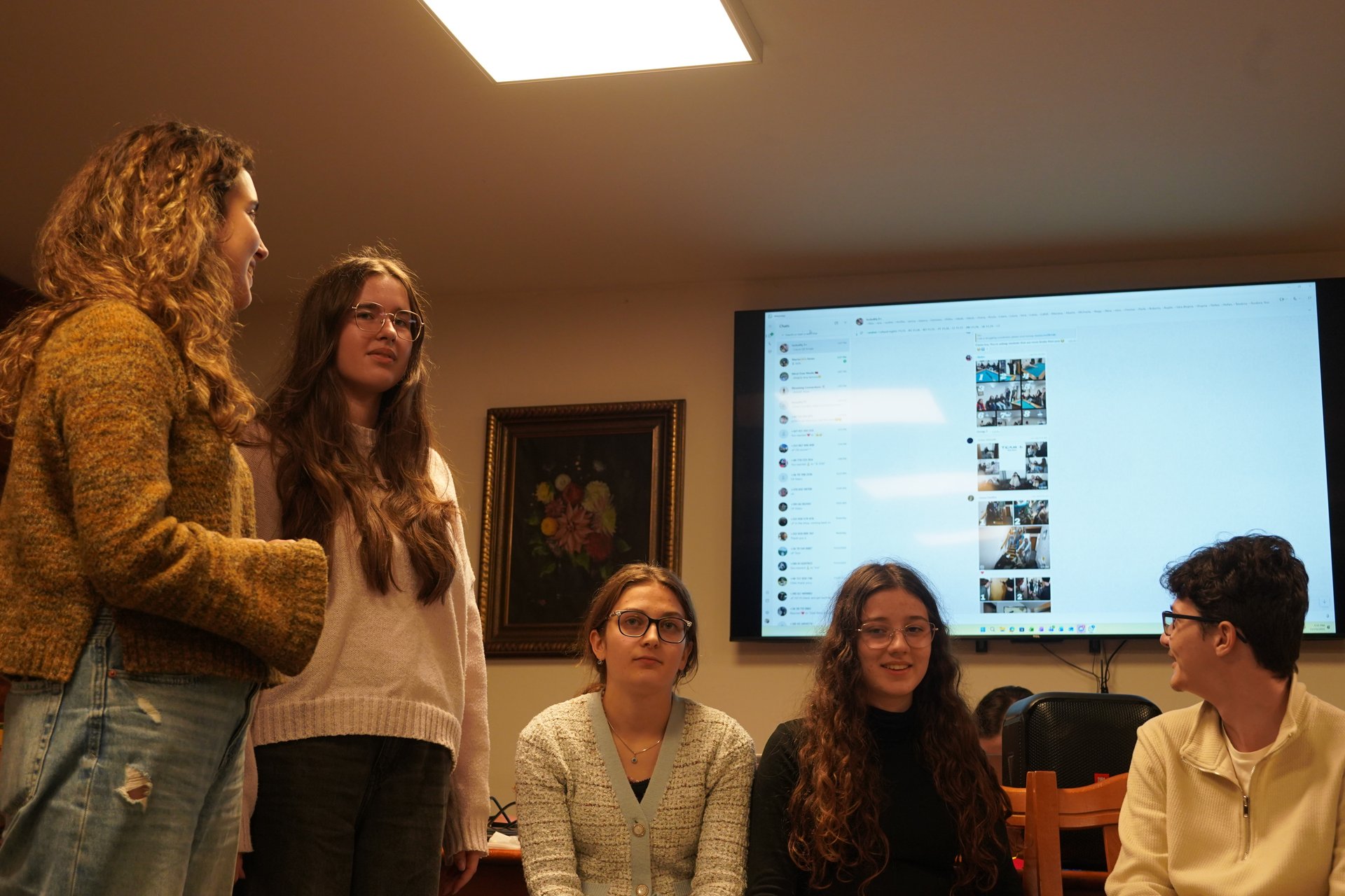 Participants during a session at Chata pod Lipami
