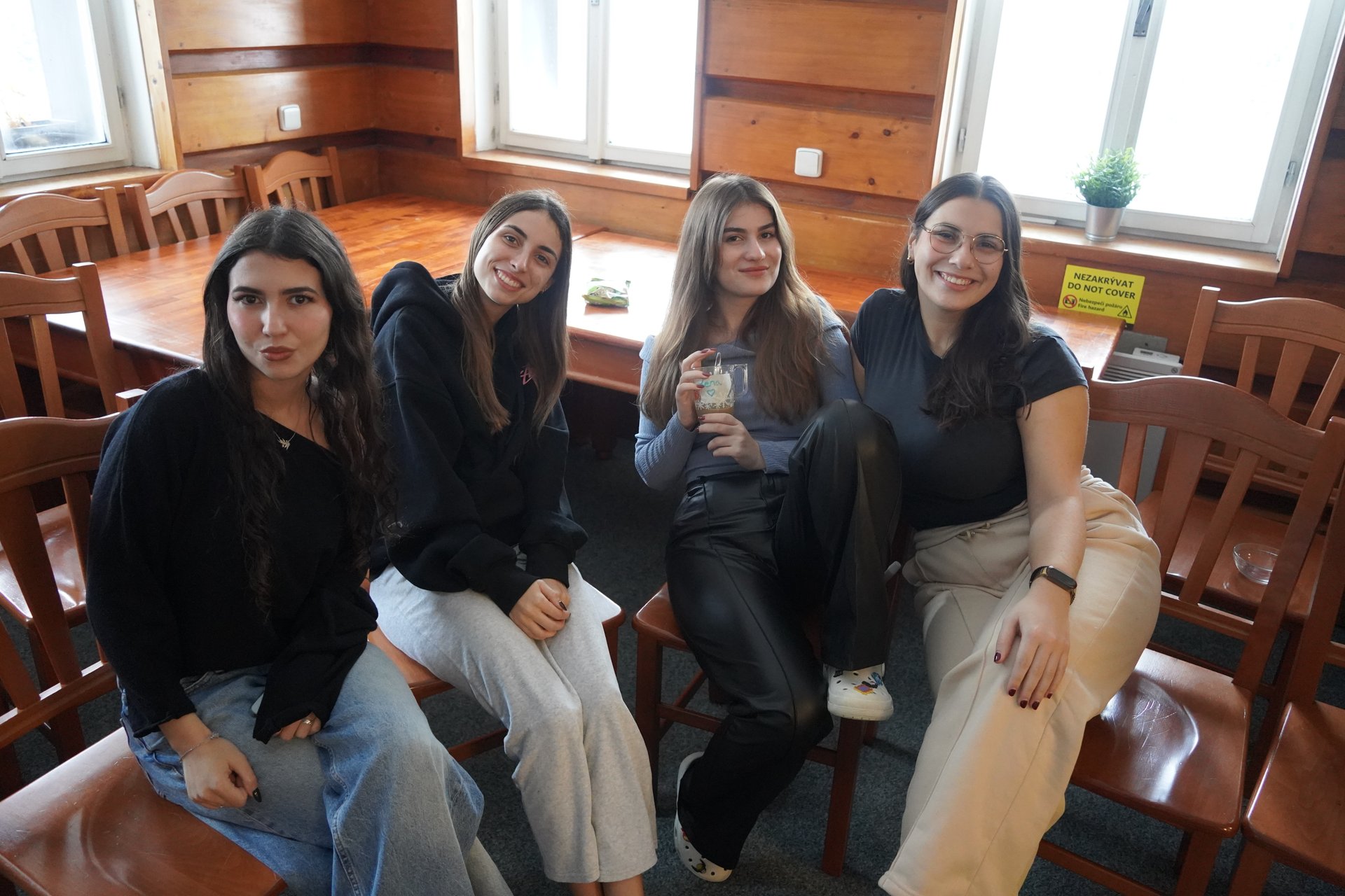 Participants during a session at Chata pod Lipami