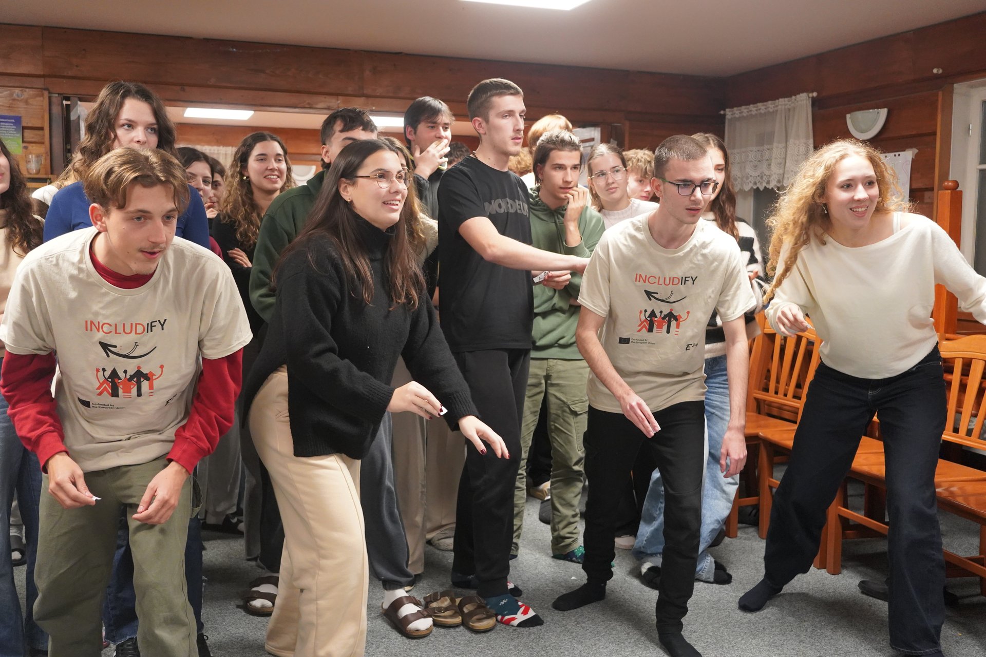 Participants during a session at Chata pod Lipami