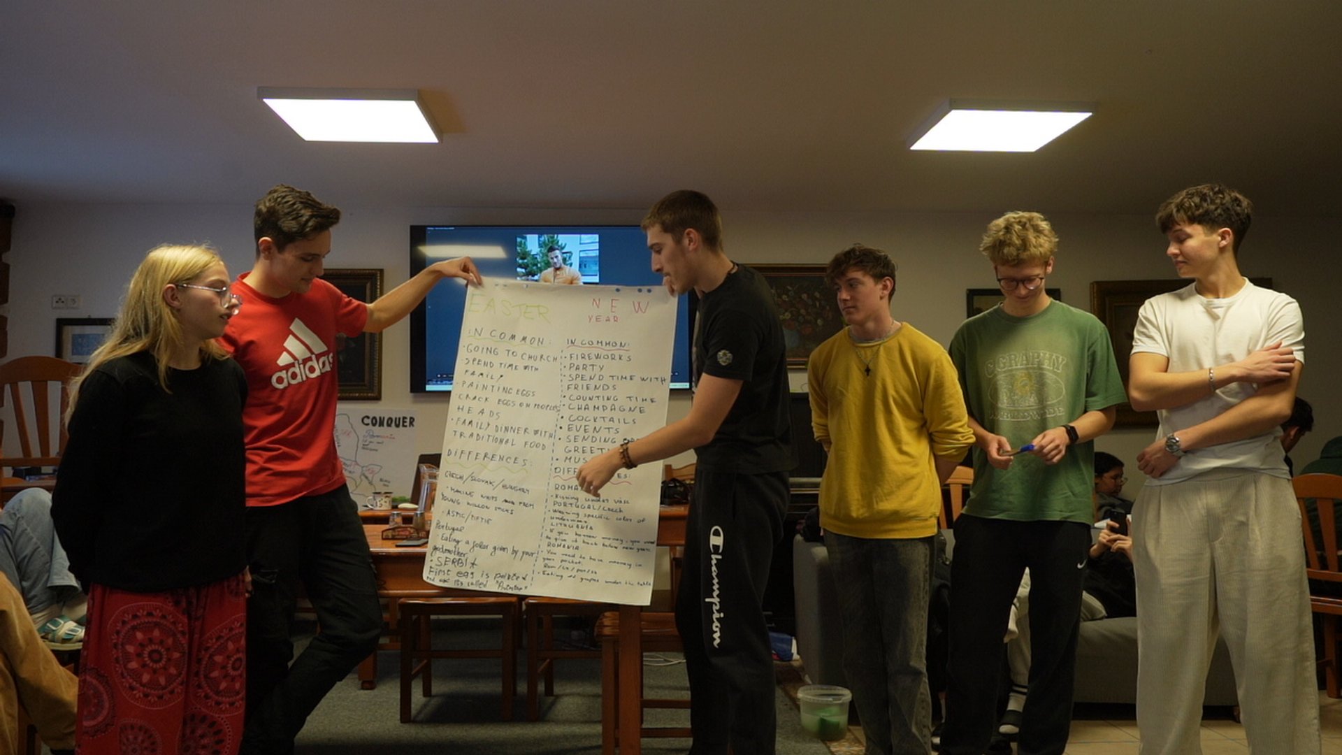 Participants during a session at Chata pod Lipami
