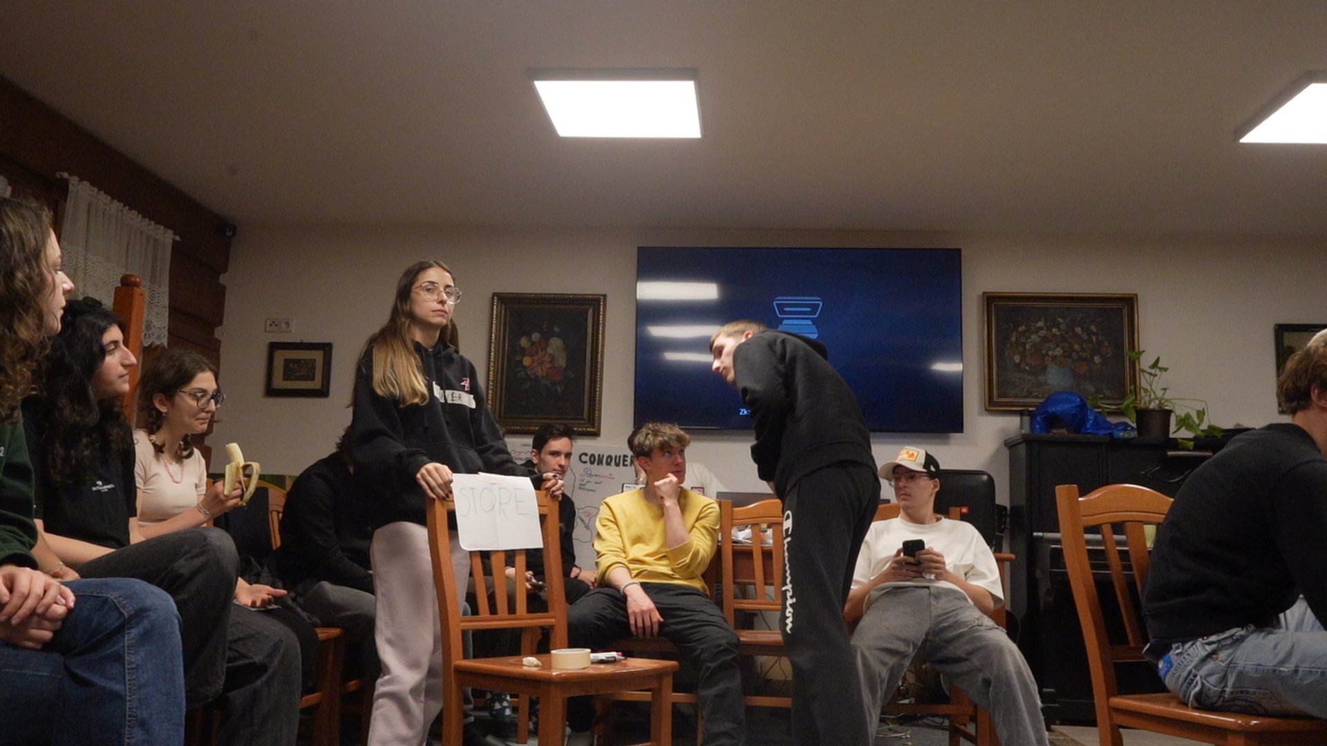Participants during a group session