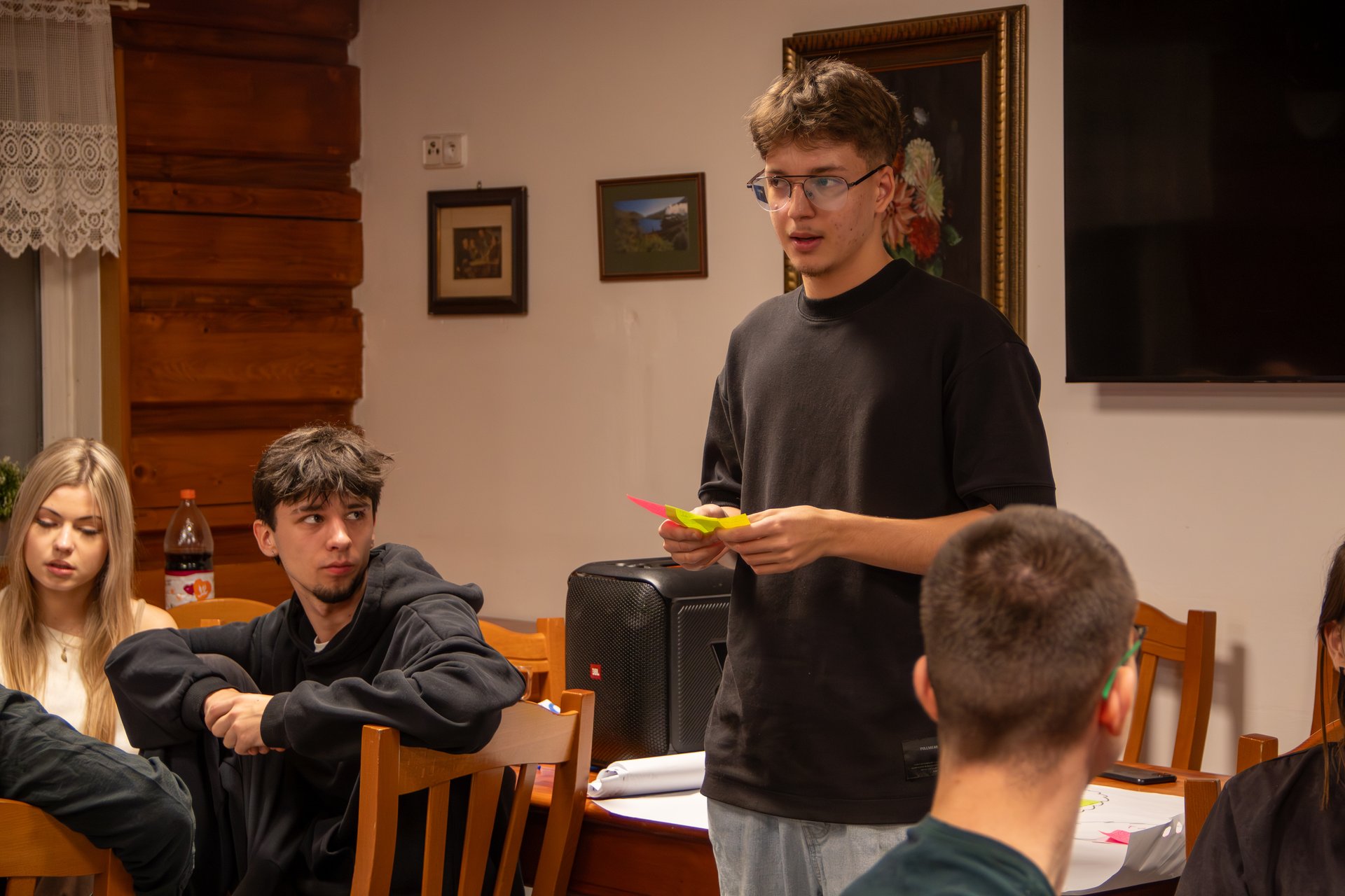 Participants during a group discussion