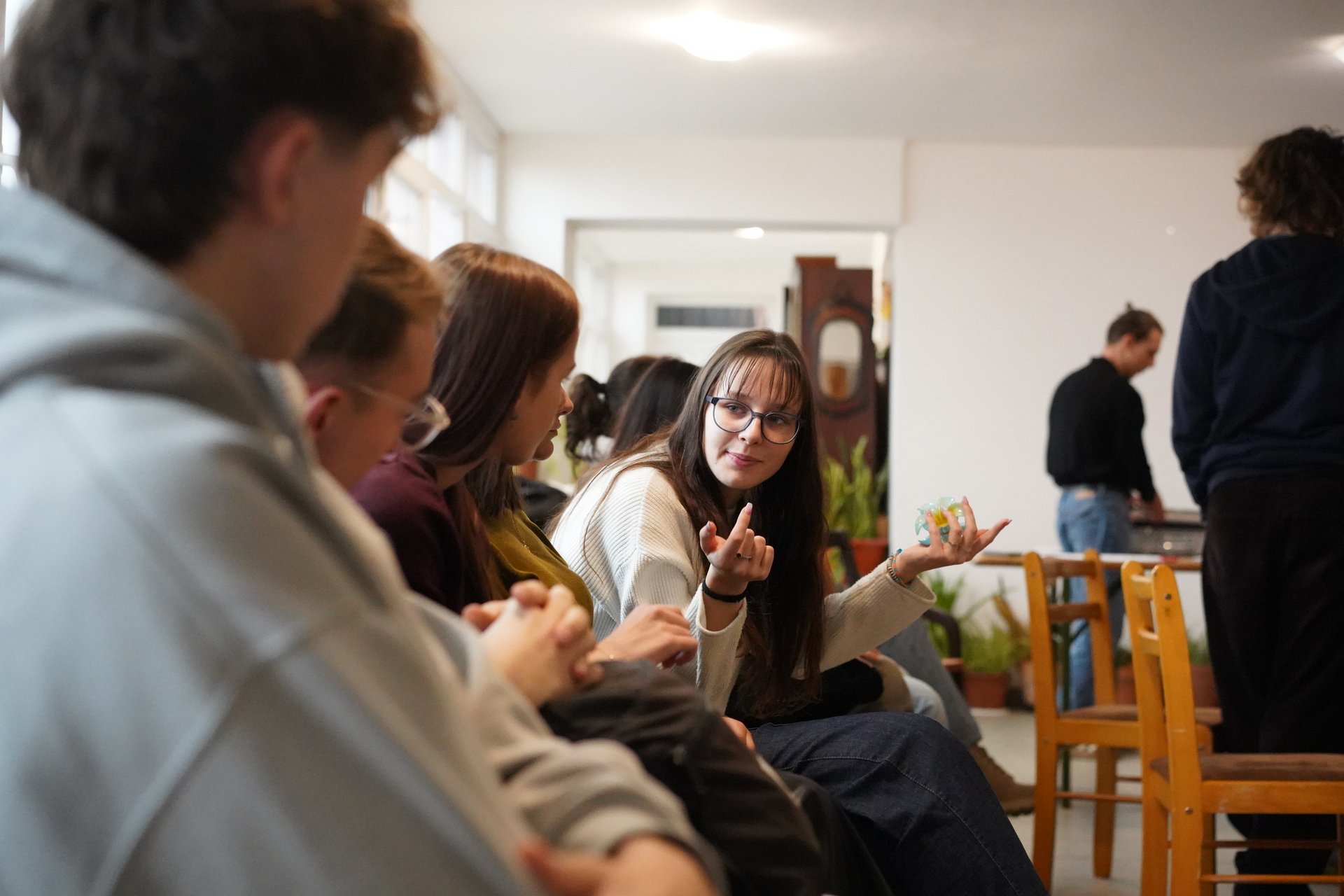 Getting to know each other over a shared break
