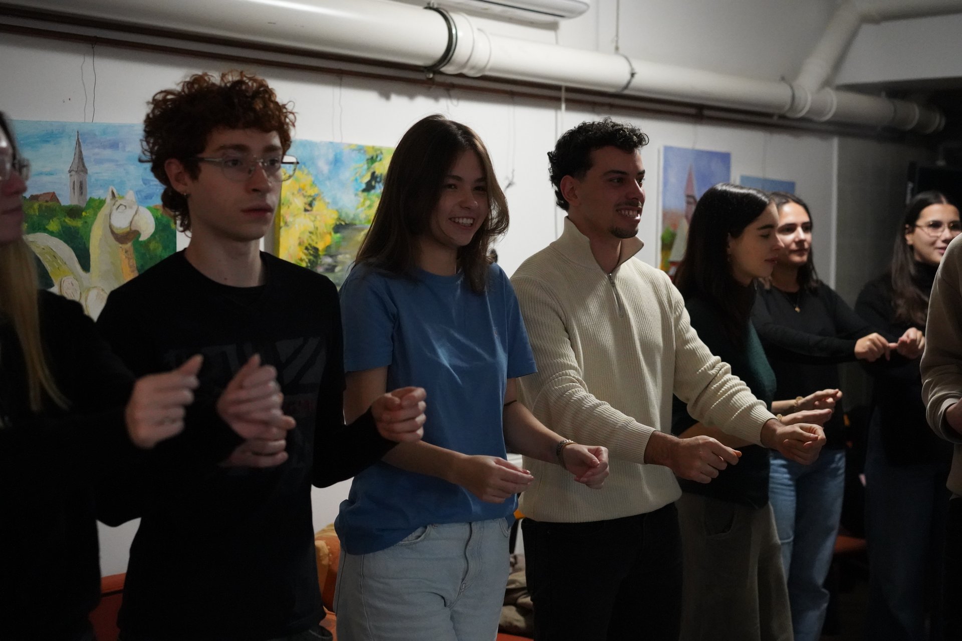 Participants together during an activity