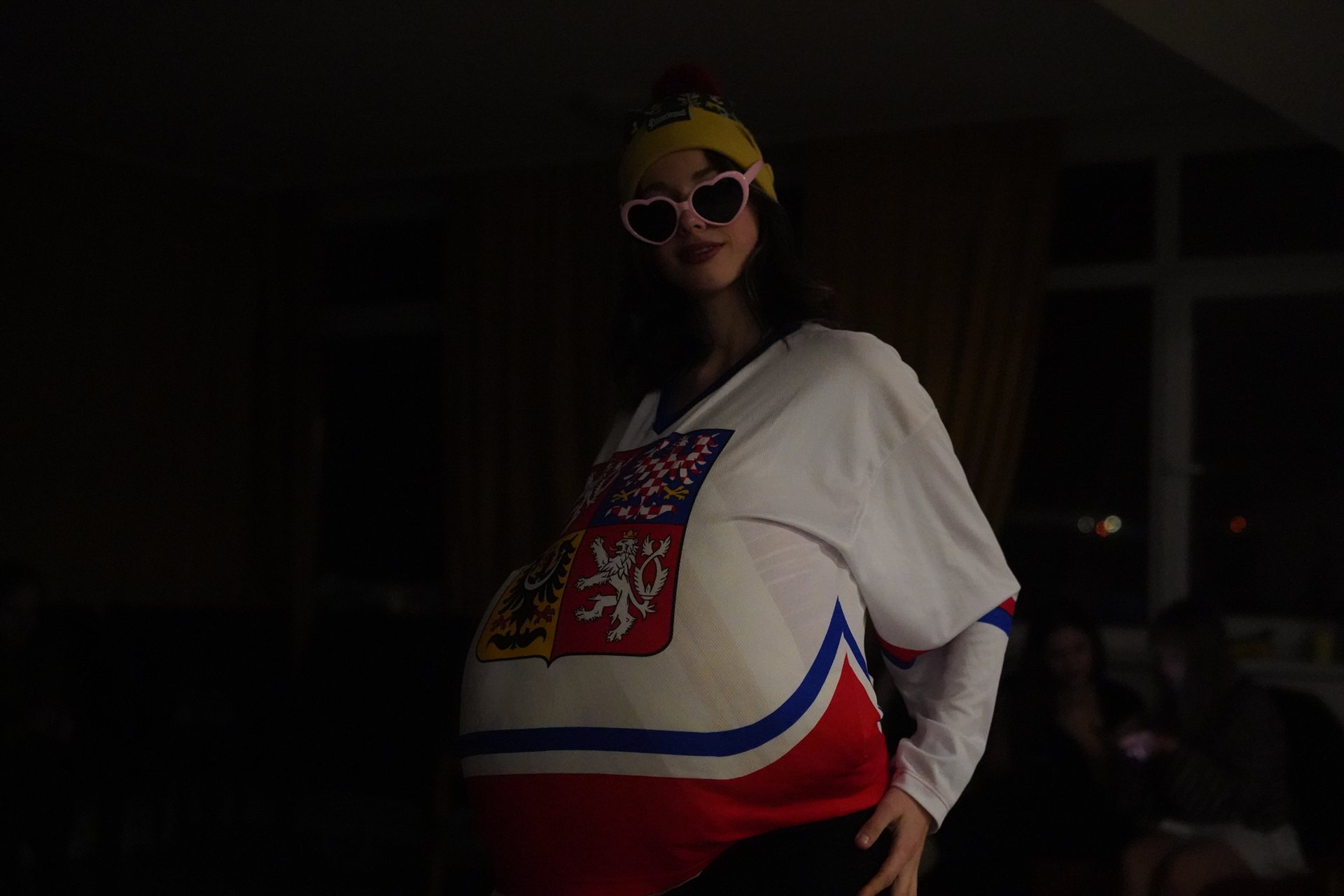 A participant in the Czech national jersey