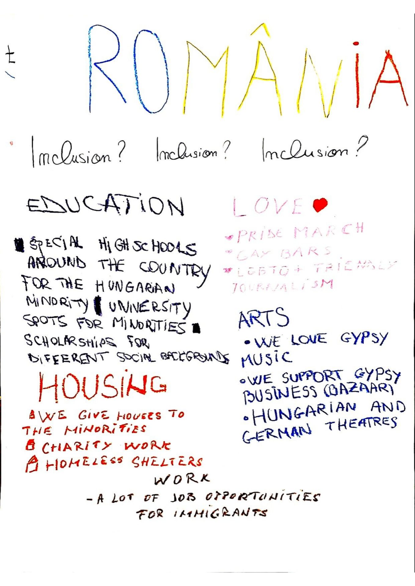 Inclusion in Romania