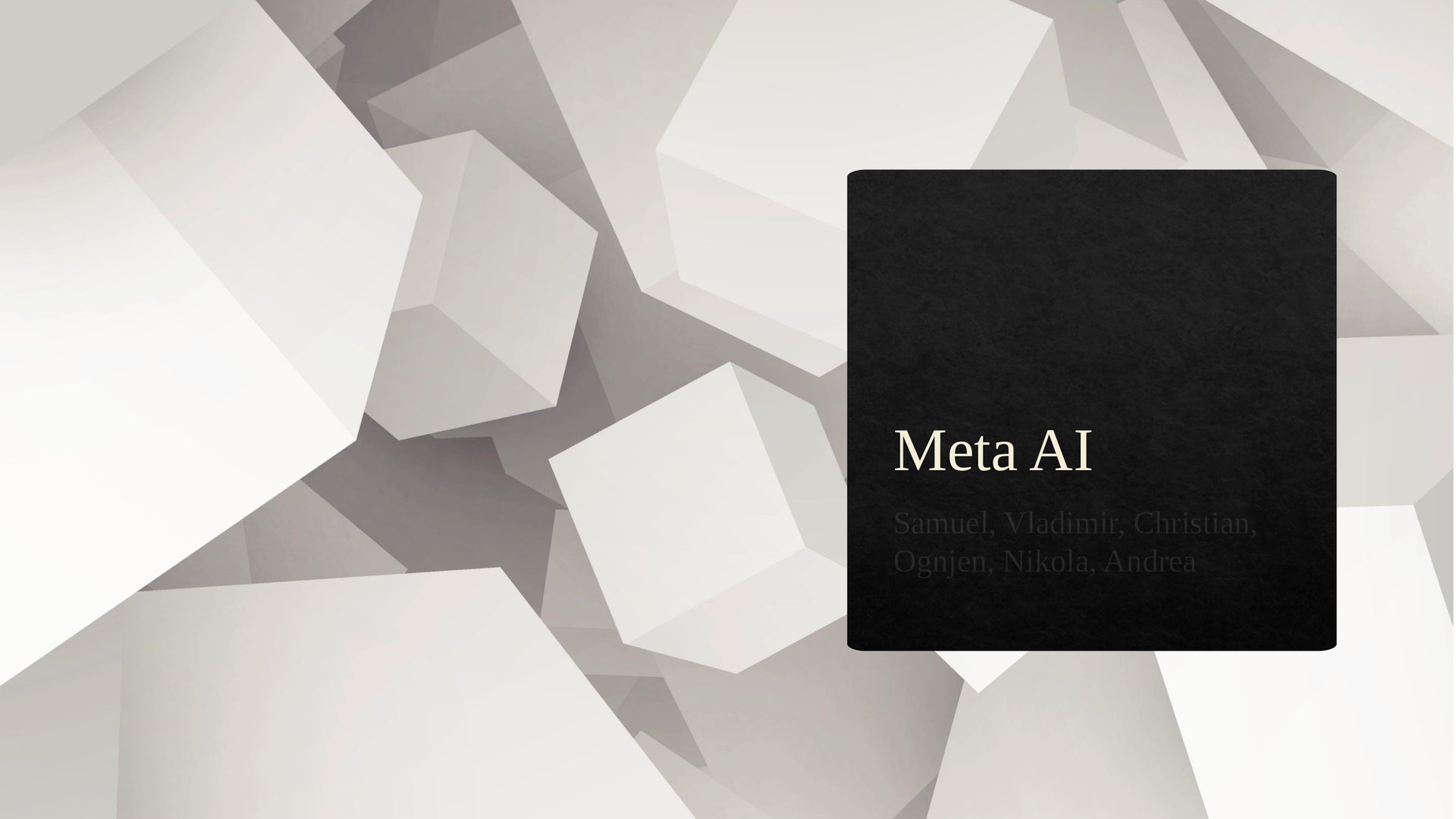 Meta AI — page 1