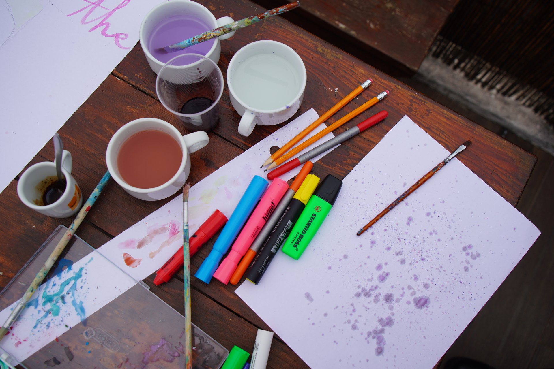 Mixing media to make a message land