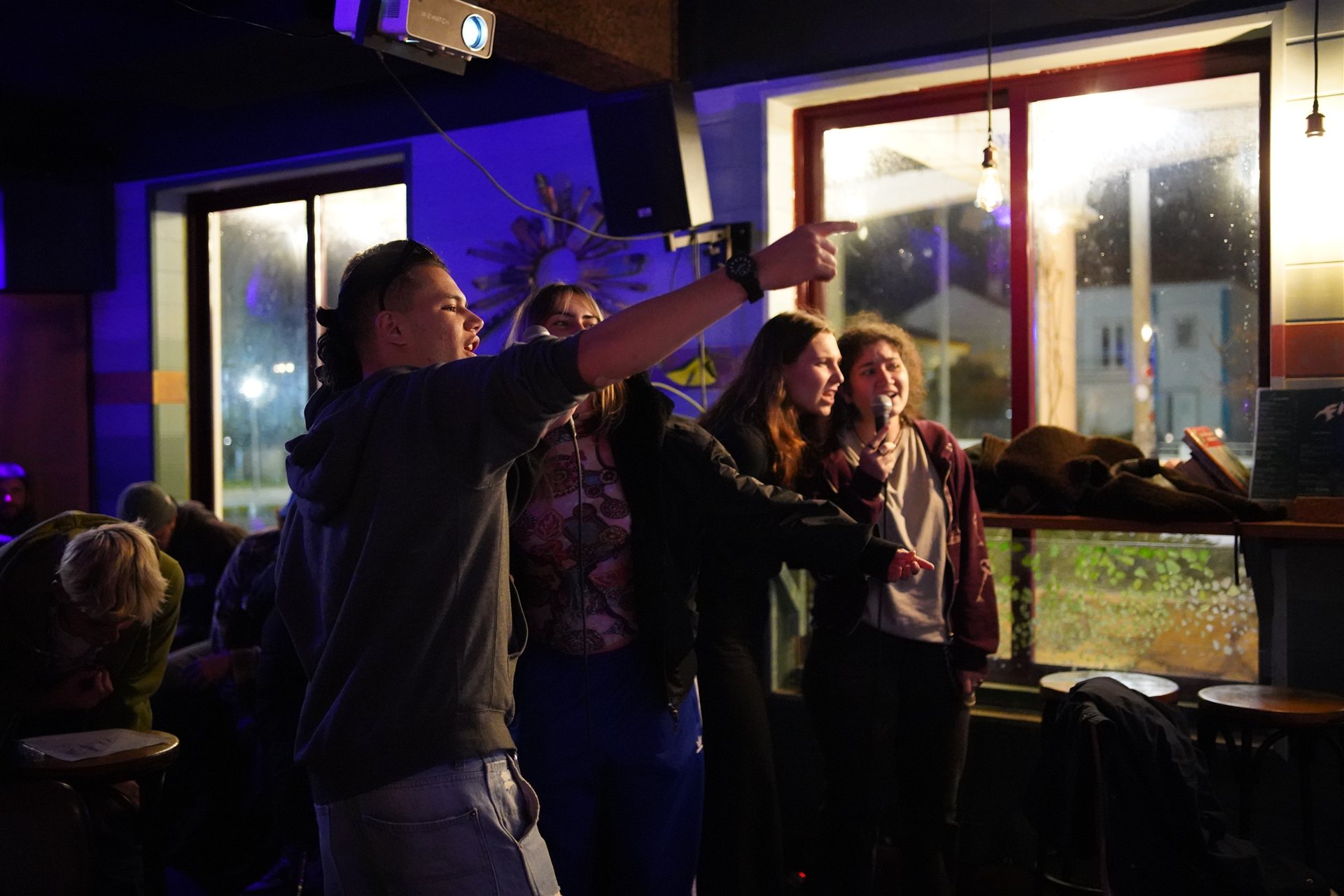 The karaoke night the group hosted for Peniche