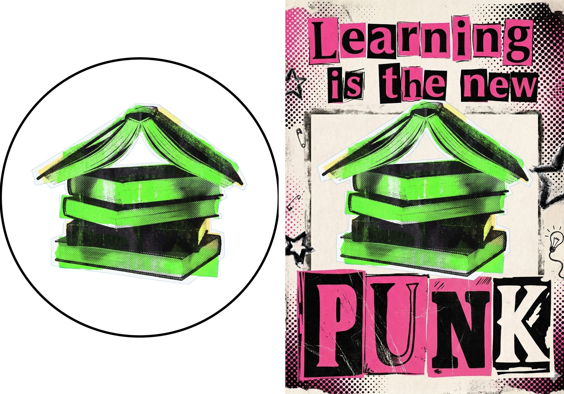 Rebrand It result: Homework reimagined as Learning is the New Punk Homework, rebranded as “Learning is the New Punk”